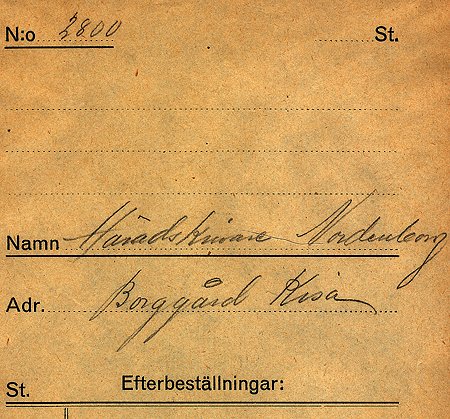 Häradskrivare Nordenberg Borggård Kisa
Nyckelord: Nordenberg Kisa