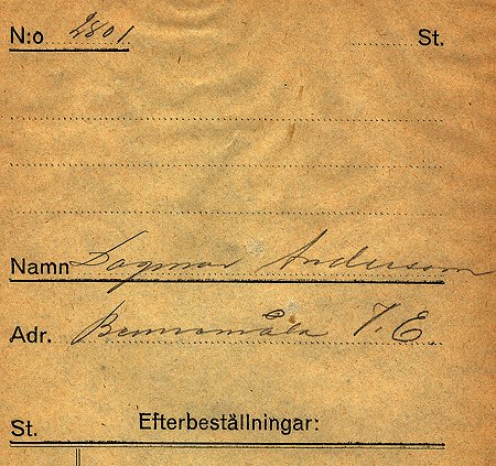 Dagmar Andersson Bennemåla Västra Eneby
Nyckelord: Andersson Västra Eneby