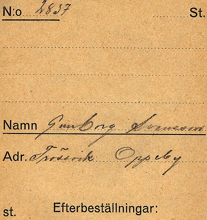 Gunborg Svensson Frössvik Oppeby
Nyckelord: Svensson Oppeby