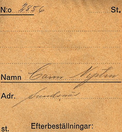 Carin Nysten Sundsnäs
Nyckelord: Nysten Sundsnäs