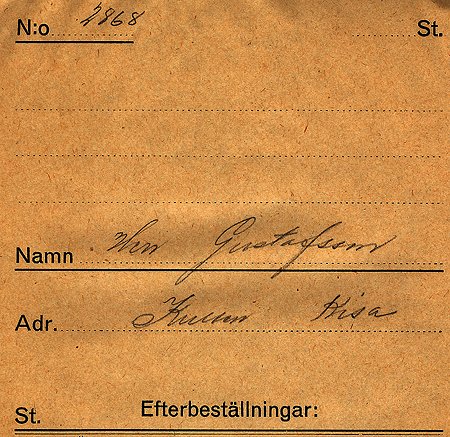 Herr Gustafsson Kullen Kisa
Nyckelord: Gustafsson Kisa