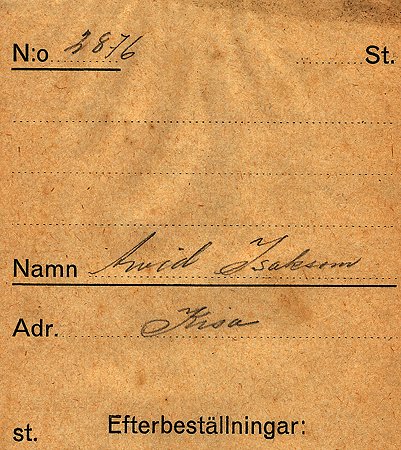 Arvid Isaksson Kisa
Nyckelord: Isaksson Kisa