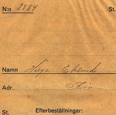 Helga Eklund Kisa
Nyckelord: Eklund Kisa