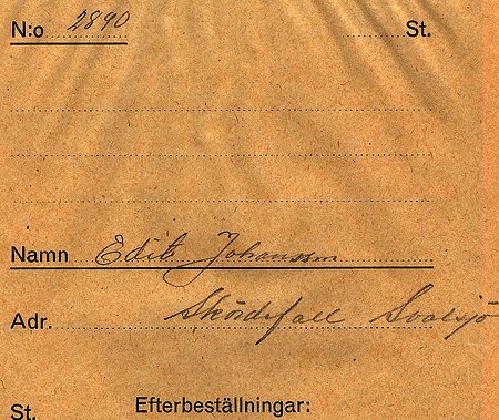 Edit Johansson Skördefall Svalsjö
Nyckelord: Johansson Svalsjö