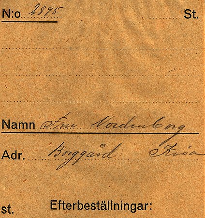 Fru Nordenborg Borggård Kisa
Nyckelord: Nordenborg Kisa