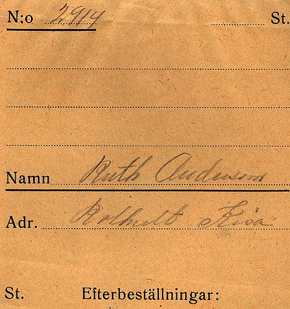 Ruth Andersson Rothult Kisa
Nyckelord: Andersson Kisa