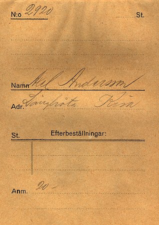 Axel Andersson Långebråta Kisa
Nyckelord: Andersson Andersson