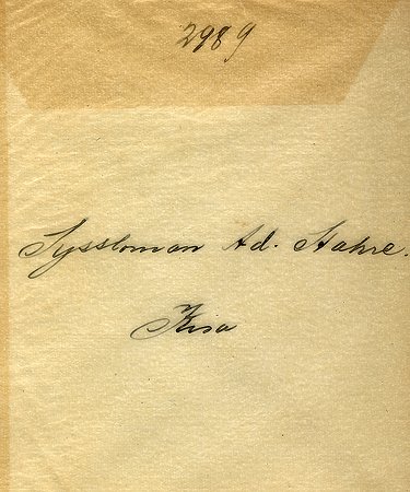 Syssloman Adolf Stahre Kisa
Nyckelord: Stahre Kisa