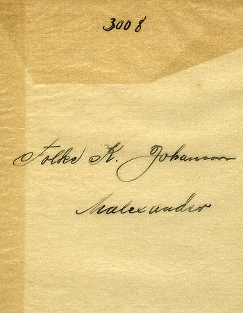 Folke K Johansson Malexander
Nyckelord: Johansson Malexander
