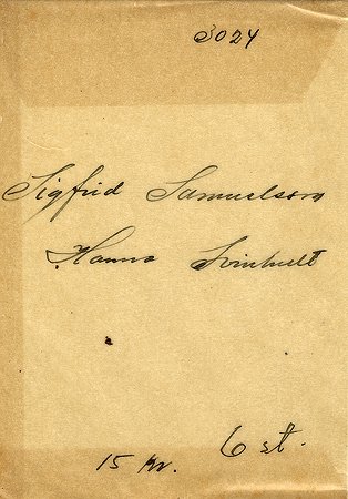 Sigfrid Samuelsson Hanna Svinhult
Nyckelord: Samuelsson Svinhult