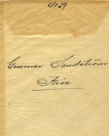 Gunnar Sandström Kisa
Nyckelord: Sandström Kisa
