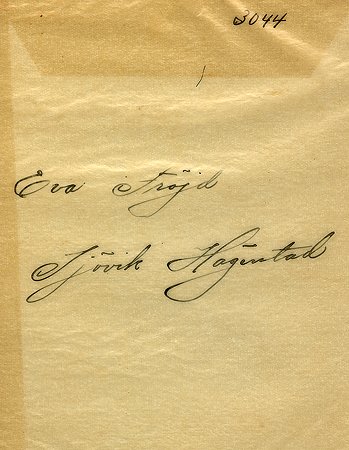 Eva Fröjd Sjövik Hägerstad
Nyckelord: Fröjd Hägerstad