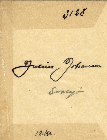Julius Johansson Svalsjö
Nyckelord: Johansson Svalsjö