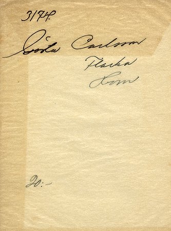 Gösta Carlsson Flarka Horn
Nyckelord: Carlsson Horn