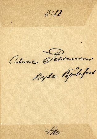Alice Petersson Ryda Björkfors
Nyckelord: Petersson Björkfors