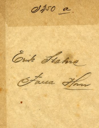 Erik Stahre Falla Horn
Nyckelord: Stahre Horn