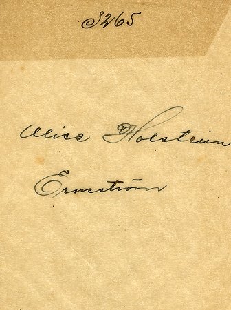 Alice Holstein Örneström
Nyckelord: Holstein Örneström