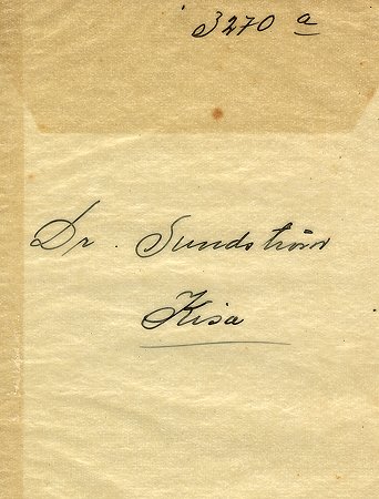 Doktor Sundström Kisa
Nyckelord: Sundström Kisa