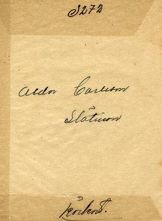 Aldor Carlsson Slätmon
Nyckelord: Carlsson Slätmon