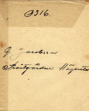 G Jacobsson Prästgården Hägerstad
Nyckelord: Jacobsson Hägerstad