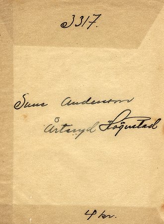 Sune Andersson Årteryd Hägerstad
Nyckelord: Andersson Hägerstad