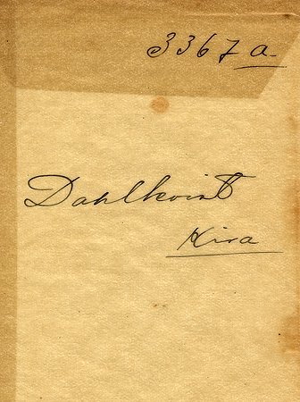 Dahlkvist Kisa
Nyckelord: Dahlkvist Kisa