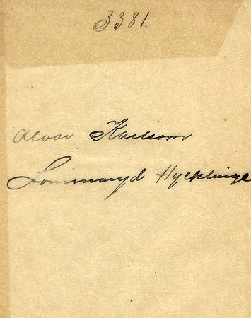 Alvar Karlsson Lommaryd Hycklinge
Nyckelord: Karlsson Hycklinge