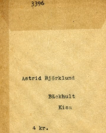 Astrid Björklund Bäckhult Kisa
Nyckelord: Björklund Kisa