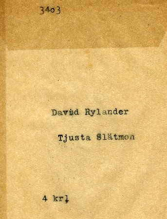 David Rulander Tjusta Slätmon
Nyckelord: Rulander Slätmon