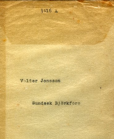 Valter Jonsson Sundsek Björkfors
Nyckelord: Jonsson Björkfors