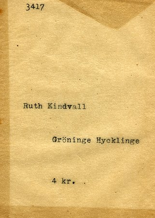 Ruth Kindvall Gröninge Hycklinge
Nyckelord: Kindvall Hycklinge