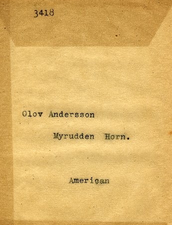 Olov Andersson Myrudden Horn
Nyckelord: Andersson Horn