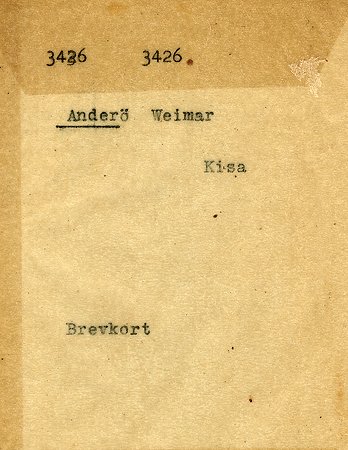 Weimar Anderö Kisa
