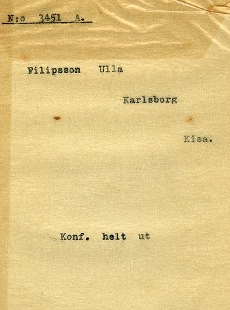 Ulla Filipsson Karlsborg Kisa
Nyckelord: Filipsson Kisa