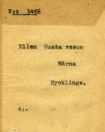 Ellen Gustavsson Härna Hycklinge
Nyckelord: Gustavsson Hycklinge