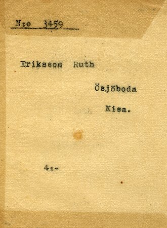 Ruth Eriksson Ödesjöboda Kisa
Nyckelord: Eriksson Kisa