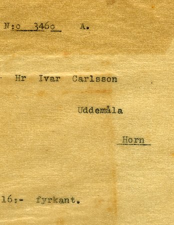 Herr Ivar Carlsson Uddemåla Horn
Nyckelord: Carlsson Horn