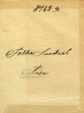 Folke Lundahl Kisa
Nyckelord: Lundahl Kisa