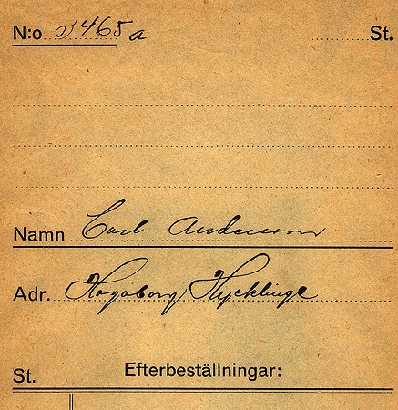 Carl Andersson Hagaborg Hycklinge
Nyckelord: Andersson Hycklinge