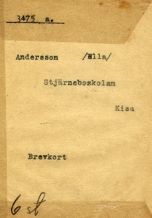 Ella Andersson Stjärneboskolan Kisa
Nyckelord: Andersson Kisa