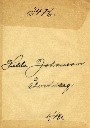 Hulda Johansson Åtvidaberg
Nyckelord: Johansson Åtvidaberg