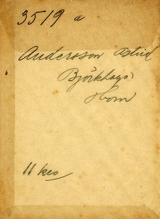 Astrid Andersson Björkhaga Horn
Nyckelord: Andersson Horn