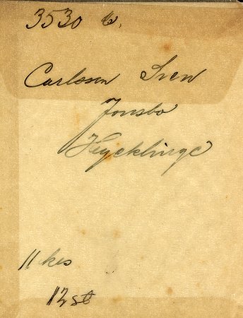 Sven Carlsson Jonsbo Hycklinge
Nyckelord: Carlsson Hycklinge