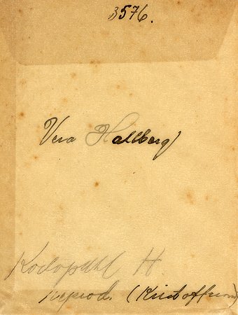 Vera Hallberg
Nyckelord: Hallberg