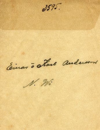 Einar och Karl Andersson Norra Vi
Nyckelord: Andersson Norra Vi