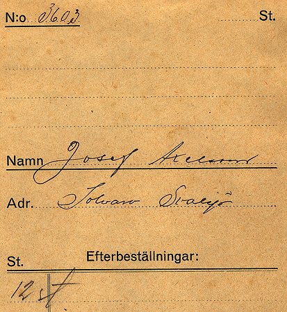 Josef Axelsson Solvarv Svalsjö
Nyckelord: Axelsson Svalsjö