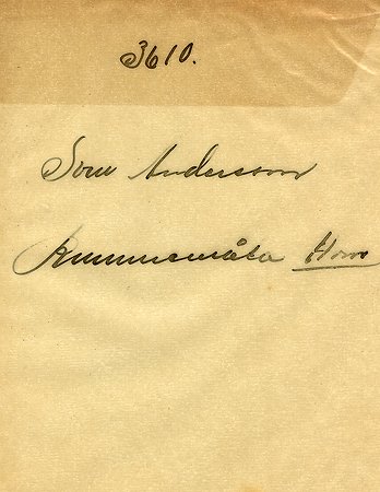 Sven Andersson Rummemåla Horn
Nyckelord: Andersson Horn