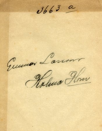 Gunnar Larsson Holma Horn
Nyckelord: Larsson Horn