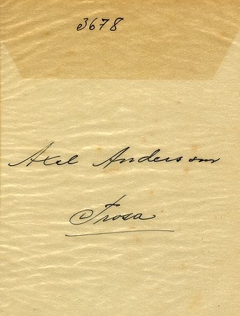 Axel Andersson Trosa
Nyckelord: Andersson Trosa