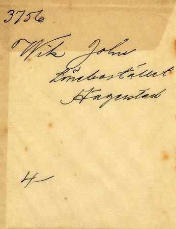 John Wik Lönebostället Hägerstad
Nyckelord: Wik Hägerstad